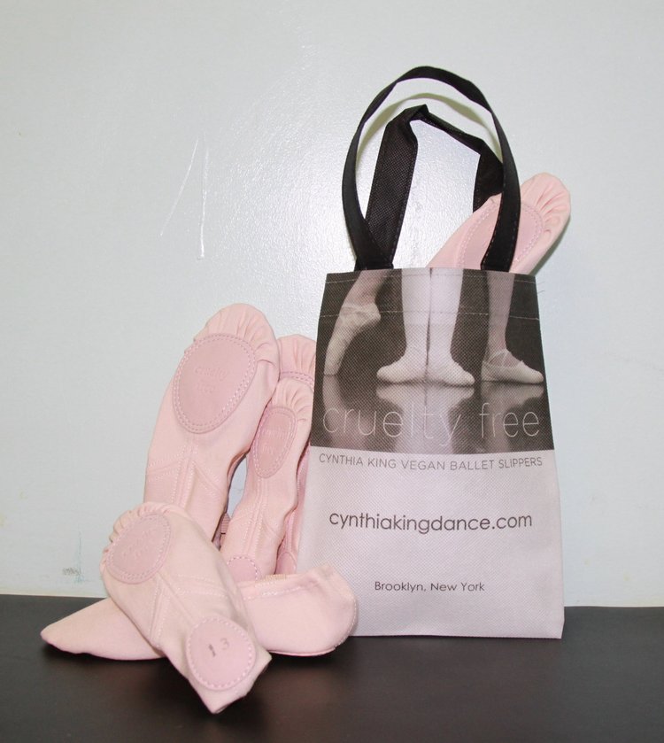 Cynthia Vegan Ballet Slippers - REBELLE - Dance Like a Vegan