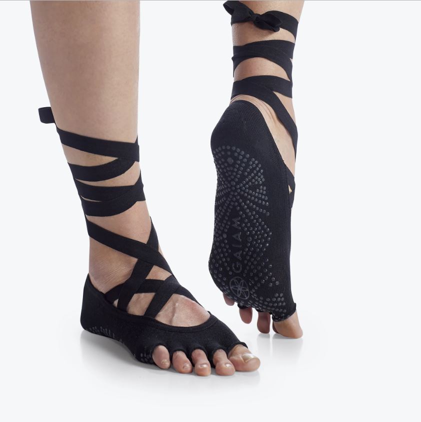 Lace-Up Grippy Yoga Socks